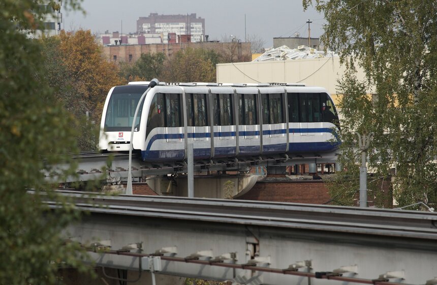 Транспорт: монорельсовая дорога в Москве 6 фото