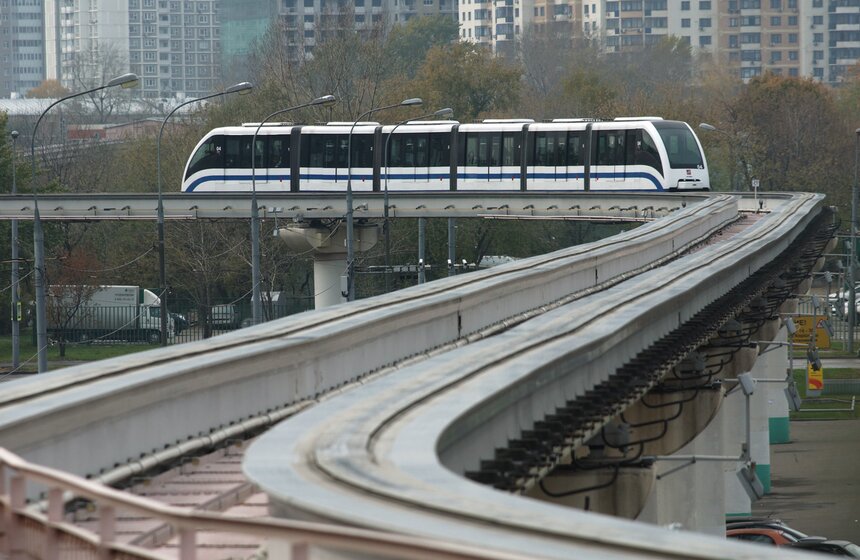 Транспорт: монорельсовая дорога в Москве 9 фото