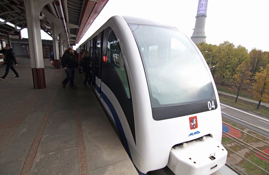 Транспорт: монорельсовая дорога в Москве 14 фото