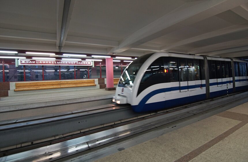 Транспорт: монорельсовая дорога в Москве 18 фото