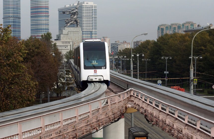Транспорт: монорельсовая дорога в Москве 1 фото