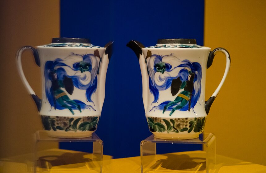 Выставка "Литература и фарфор" в музее Пушкина 4 фото