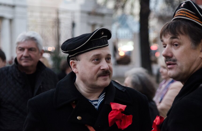 Открытие фасадов Музея современной истории в "Ночь искусств" 10 фото