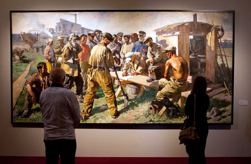 Выставка "Романтический реализм. Советская живопись 1925-1945" 20 фото