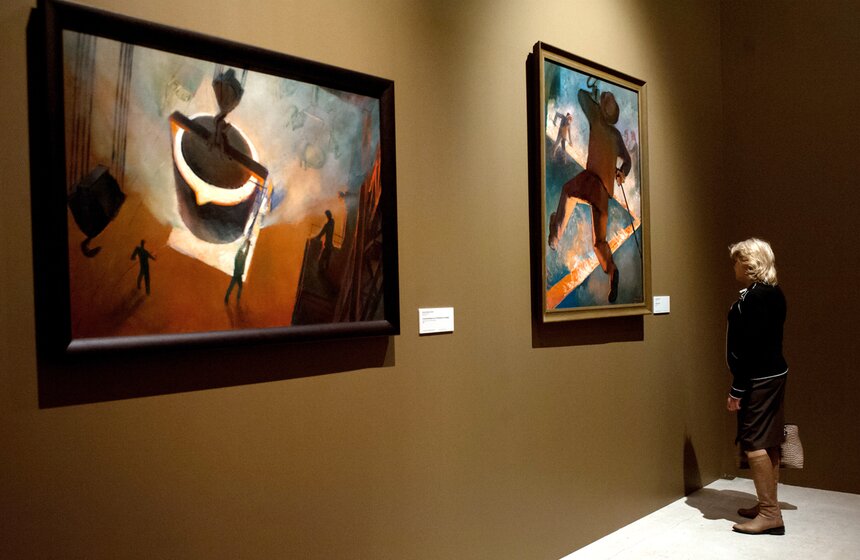 Выставка "Романтический реализм. Советская живопись 1925-1945" 19 фото