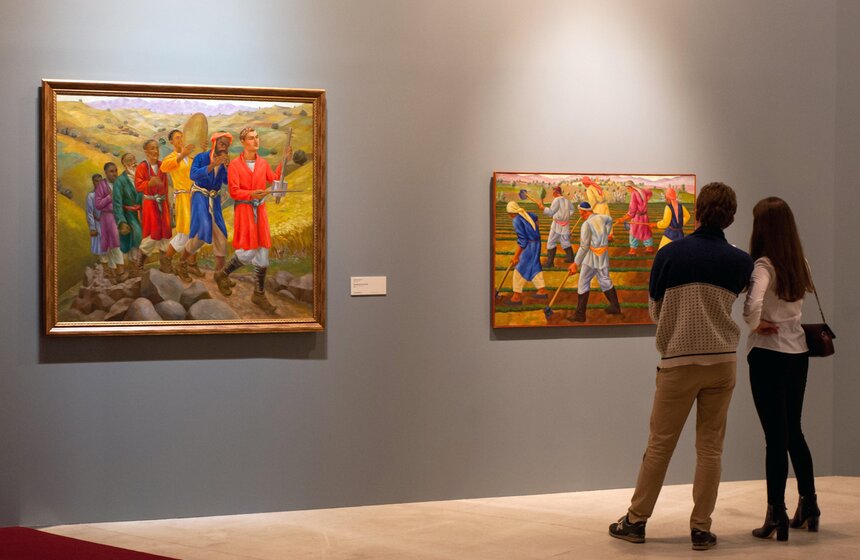 Выставка "Романтический реализм. Советская живопись 1925-1945" 10 фото