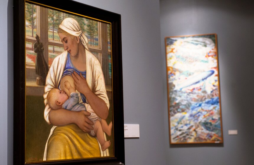 Выставка "Романтический реализм. Советская живопись 1925-1945" 4 фото