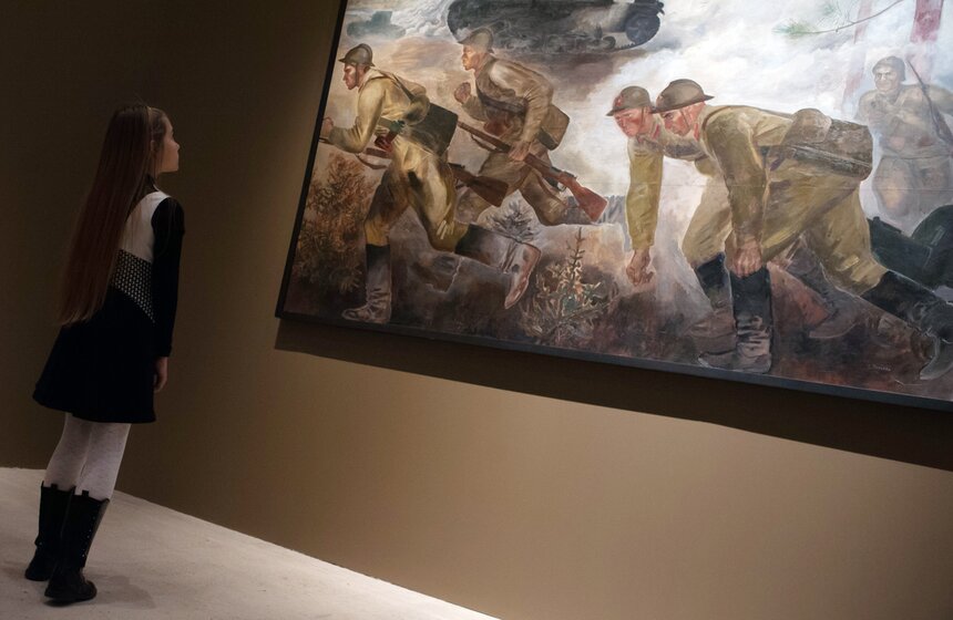 Выставка "Романтический реализм. Советская живопись 1925-1945" 8 фото