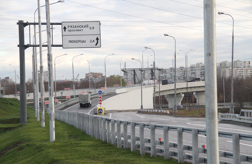 На Рязанской развязке открыта новая эстакада 1 фото