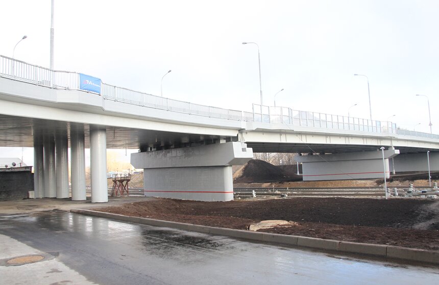 Строительство Звенигородского путепровода завершено досрочно 6 фото