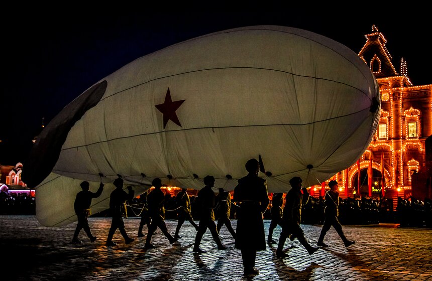Генеральная репетиция марша, посвященного параду 1941 года 19 фото