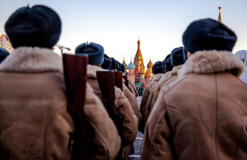 Генеральная репетиция марша, посвященного параду 1941 года 2 фото