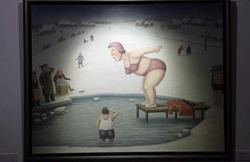 Выставка "Владимир Любаров. Кудыкина Гора. Живопись и графика" 16 фото