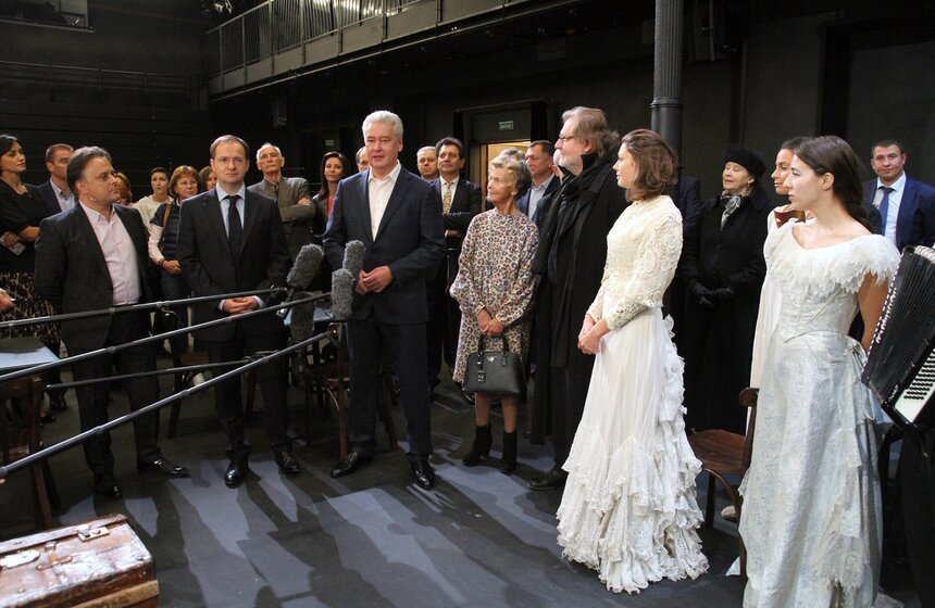 Собянин осмотрел новую сцену театра имени Вахтангова 12 фото