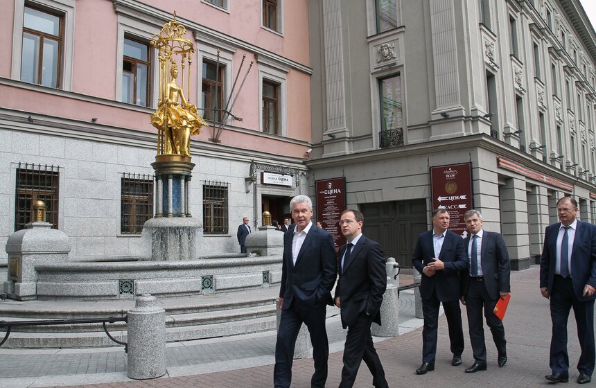 Собянин осмотрел новую сцену театра имени Вахтангова 16 фото