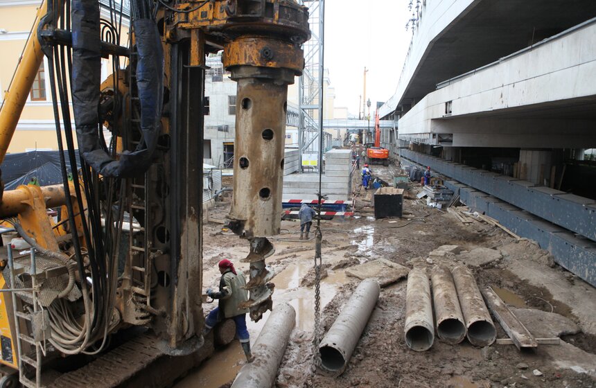 Осмотр строительства электроподстанции "Берсеневская" 7 фото