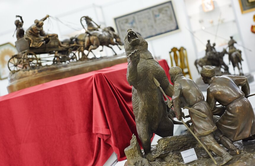 Выставка "Народные художественные промыслы" в Новом Манеже 14 фото