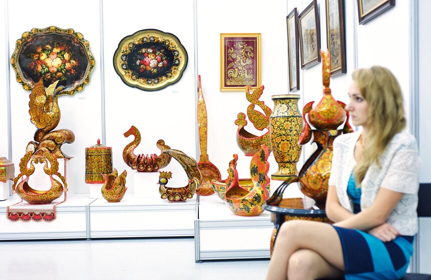 Выставка "Народные художественные промыслы" в Новом Манеже 22 фото