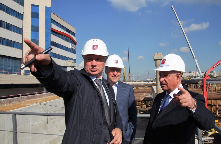 Осмотр строительства участка Северо-Восточной хорды 6 фото