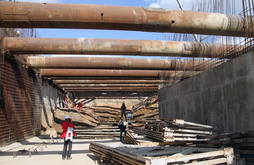 Осмотр строительства участка Северо-Восточной хорды 11 фото