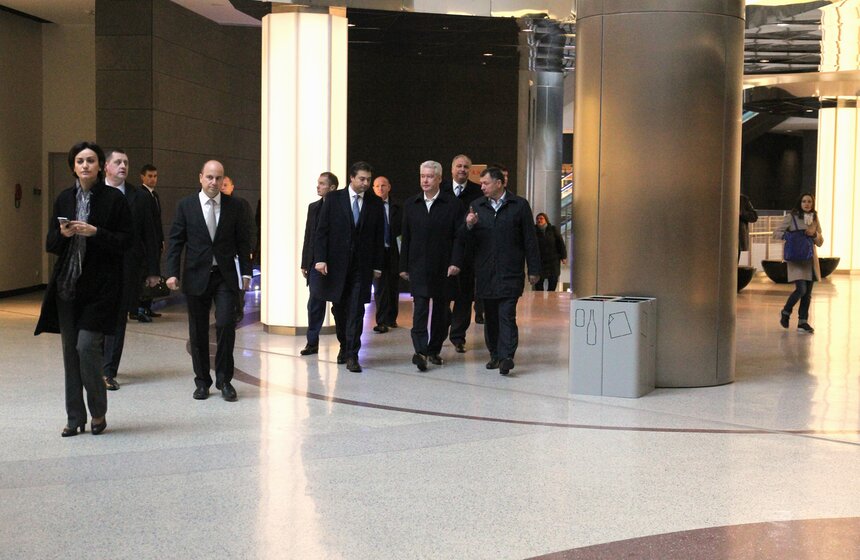 Сергей Собянин осмотрел комплекс "Кунцево Плаза" 6 фото