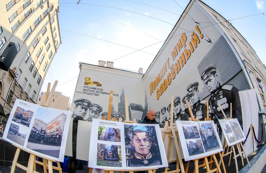 В столице появились граффити с изображением героев ВОВ 9 фото