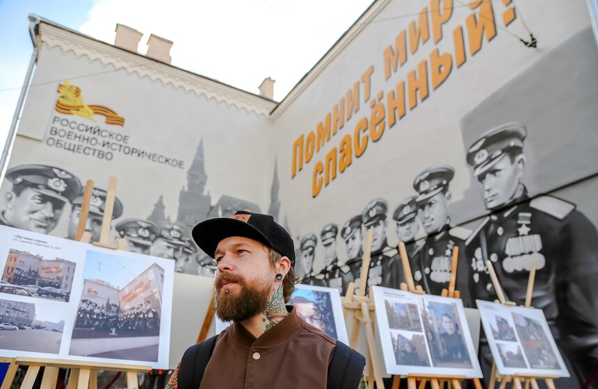 В столице появились граффити с изображением героев ВОВ 2 фото