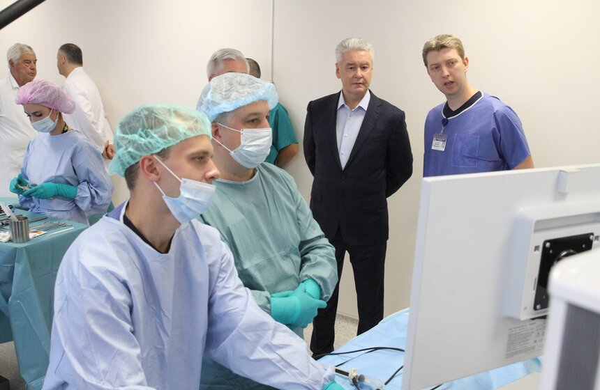 Сергей Собянин открыл симуляционный центр при ГКБ имени Боткина 16 фото