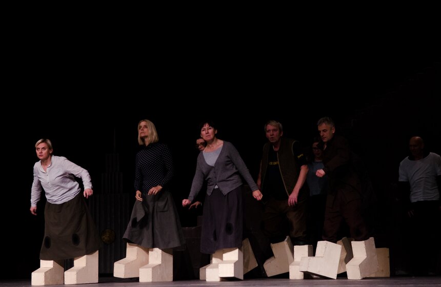 Репетиция спектакля "Борис Годунов" Национального театра Литвы 9 фото