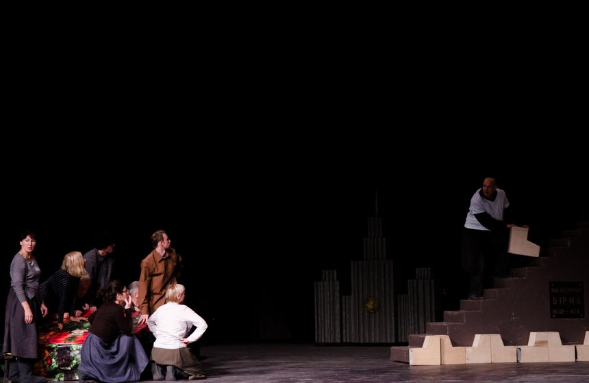 Репетиция спектакля "Борис Годунов" Национального театра Литвы 13 фото