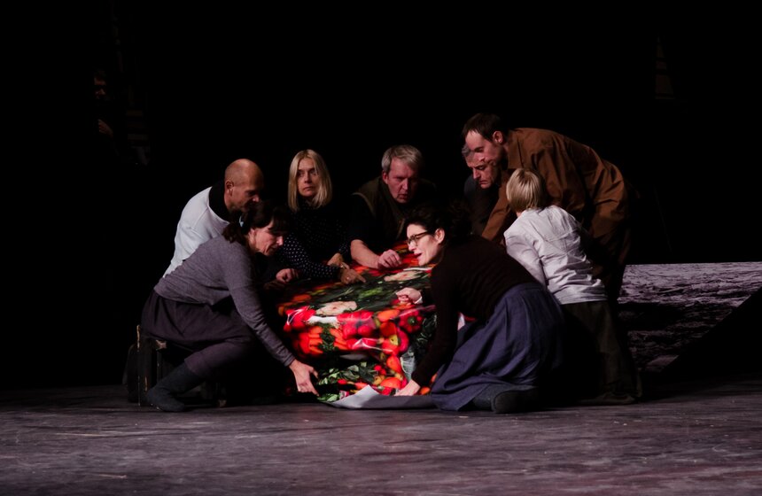 Репетиция спектакля "Борис Годунов" Национального театра Литвы 12 фото