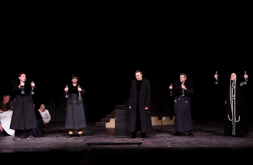 Репетиция спектакля "Борис Годунов" Национального театра Литвы 18 фото
