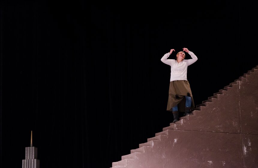 Репетиция спектакля "Борис Годунов" Национального театра Литвы 17 фото