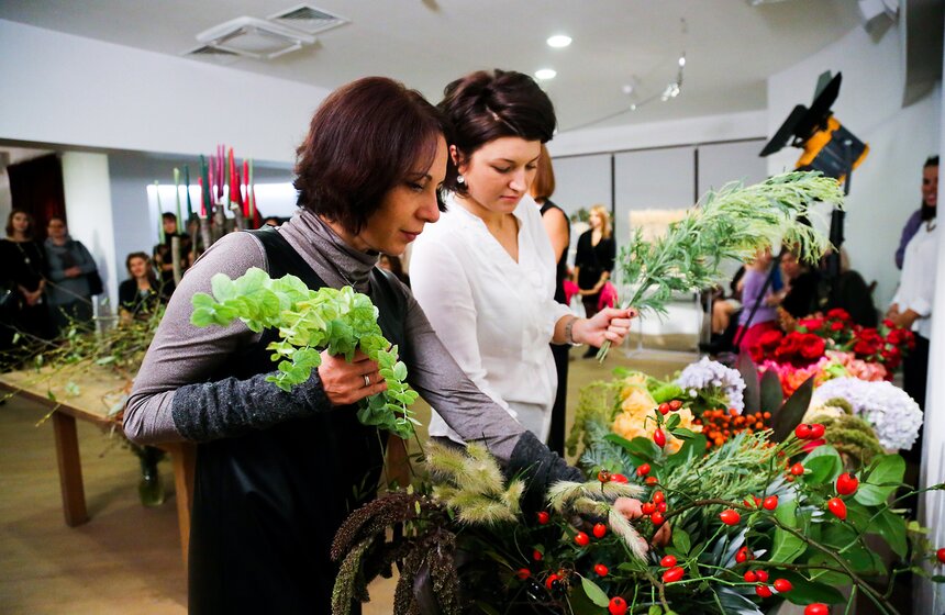 Выставка флористических инсталляций в эко-стиле 23 фото