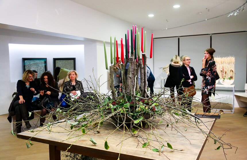 Выставка флористических инсталляций в эко-стиле 21 фото