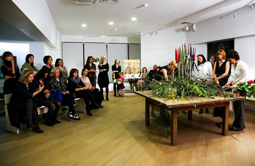 Выставка флористических инсталляций в эко-стиле 25 фото