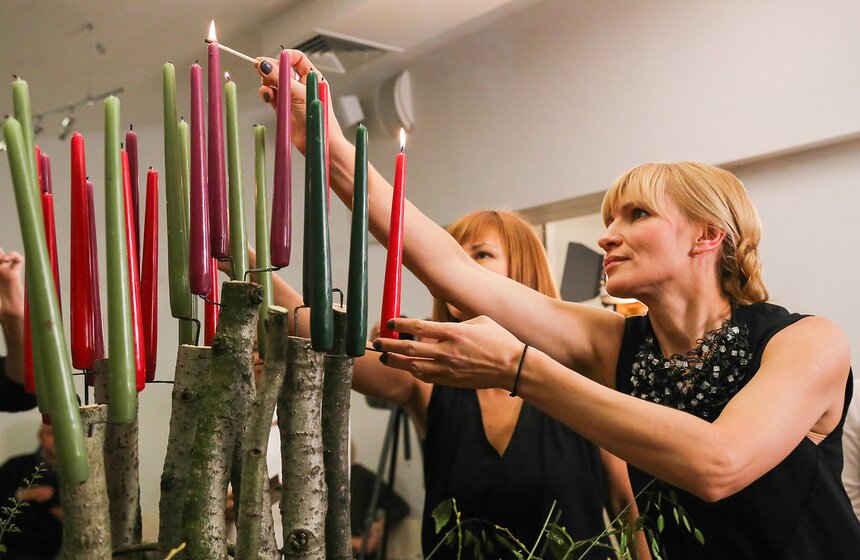 Выставка флористических инсталляций в эко-стиле 27 фото