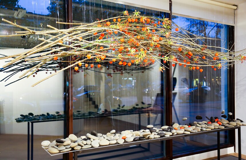 Выставка флористических инсталляций в эко-стиле 1 фото