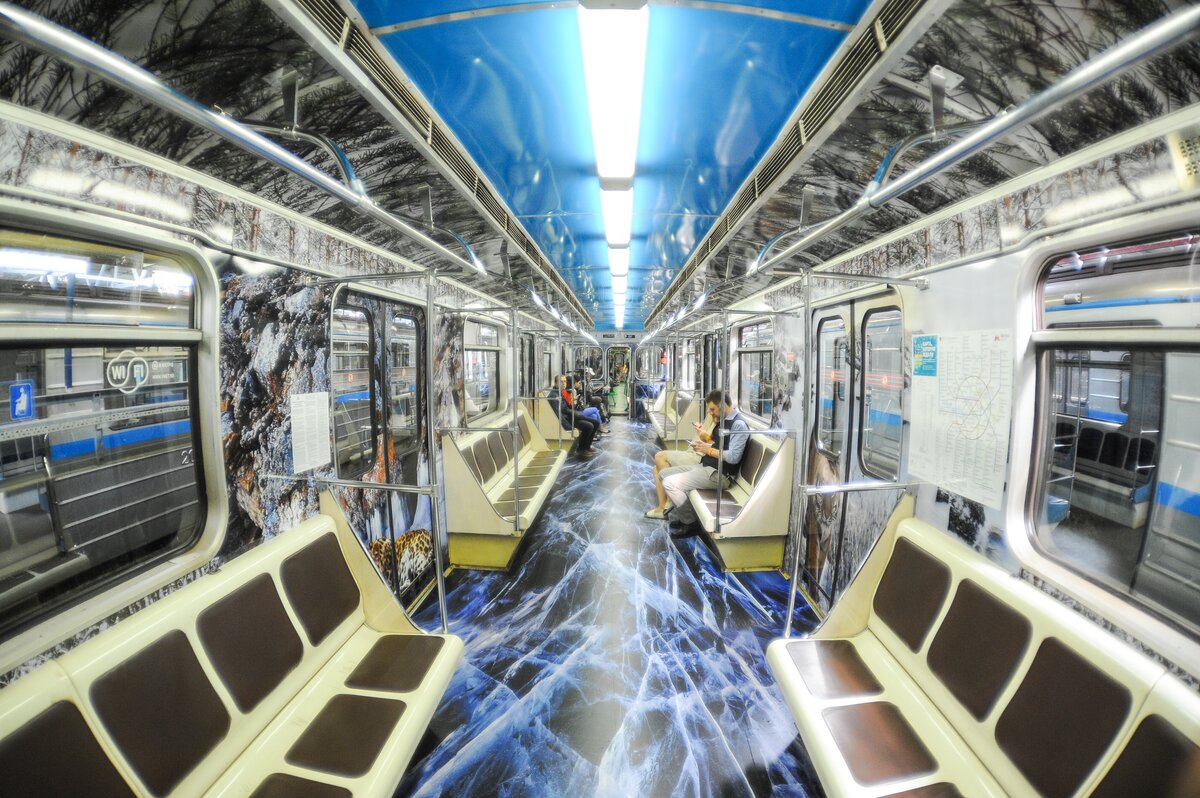 Поезд снизу. Метро 81-717.6 салон. Вагон метро 2020. Яуза Люблинская линия. Технический вагон метро.