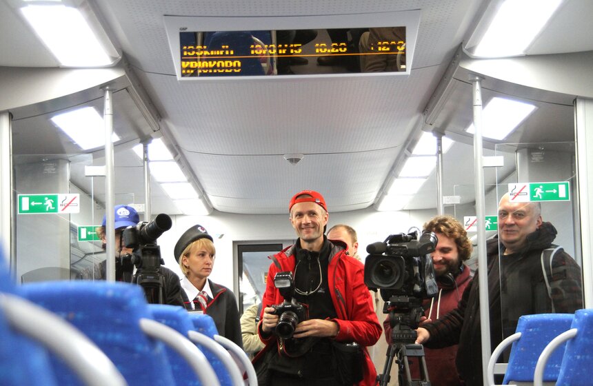 Открытие движения скоростных поездов "Ласточка" в Зеленограде 16 фото