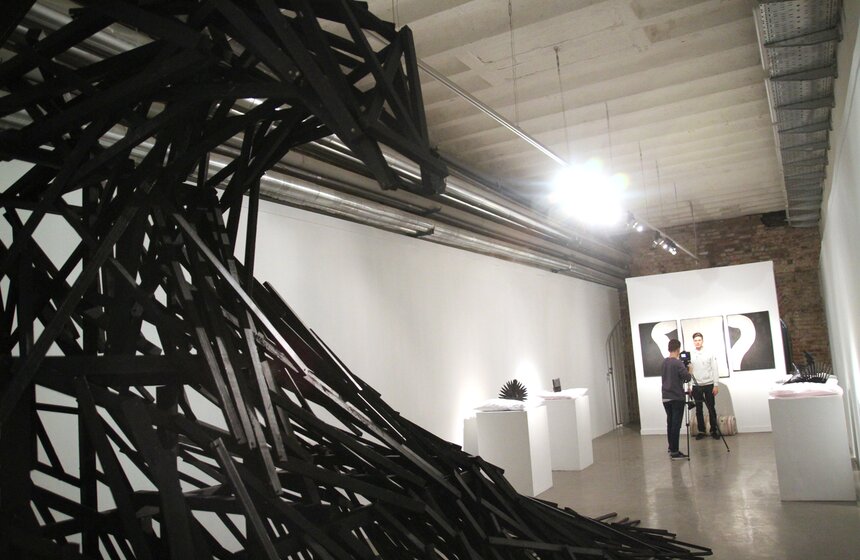 Открытие выставки Content Владимира Омутова на "Винзаводе" 11 фото