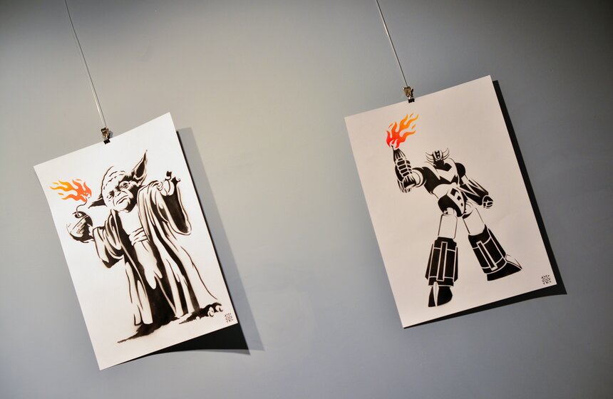 Первая выставка бельгийского стрит-арт художника Monk в столице 2 фото