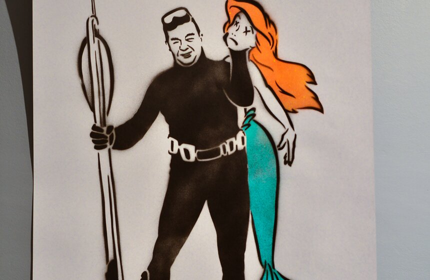 Первая выставка бельгийского стрит-арт художника Monk в столице 3 фото