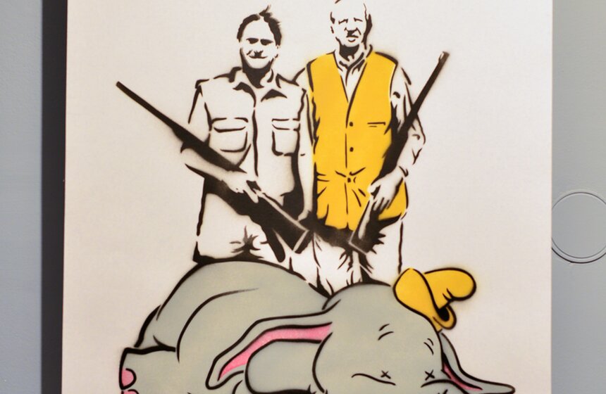 Первая выставка бельгийского стрит-арт художника Monk в столице 8 фото