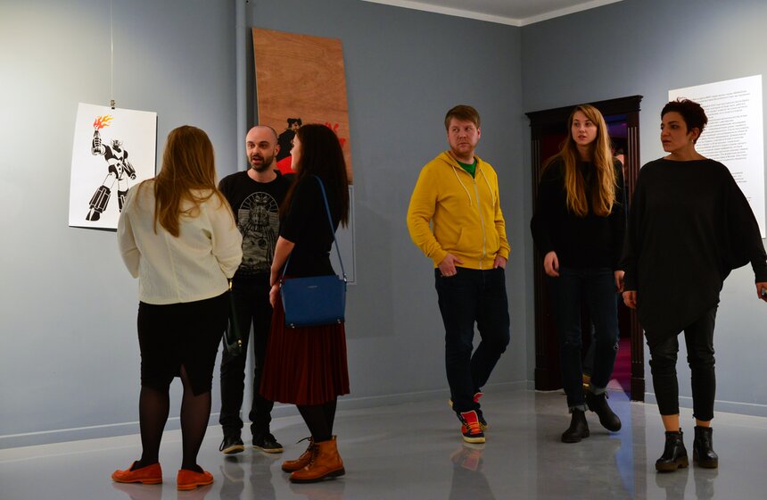 Первая выставка бельгийского стрит-арт художника Monk в столице 7 фото