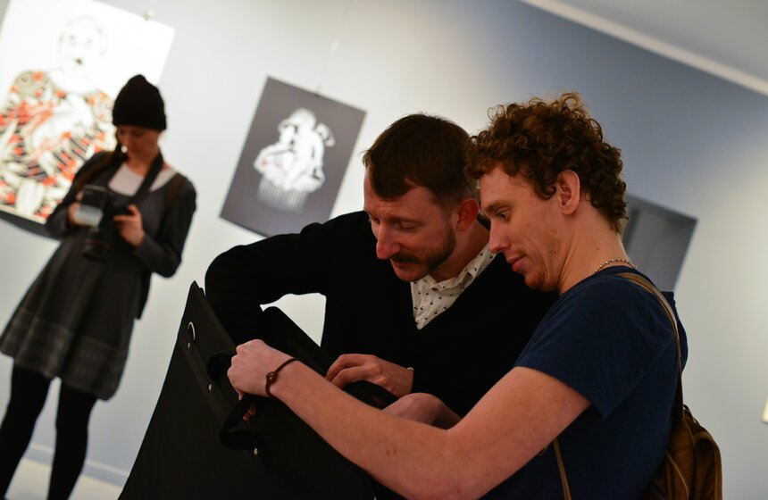 Первая выставка бельгийского стрит-арт художника Monk в столице 13 фото