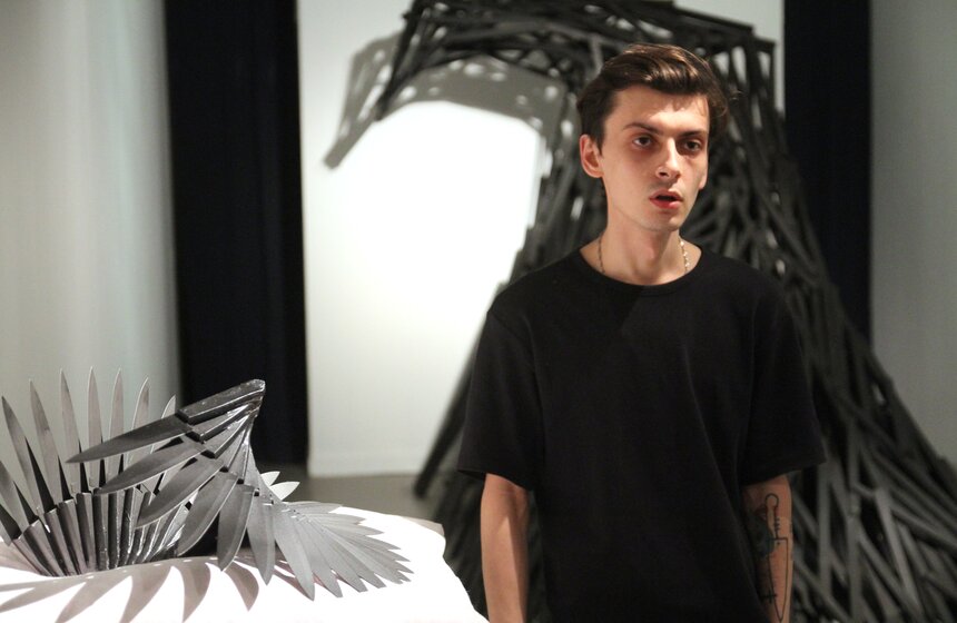 Открытие выставки Content Владимира Омутова на "Винзаводе" 4 фото