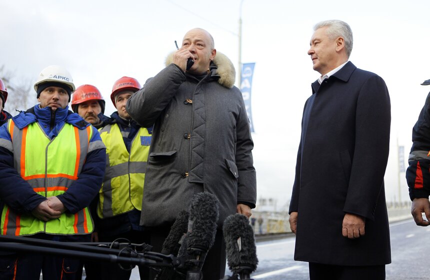 Сергей Собянин открыл путепровод и тоннель на Люблинской улице 13 фото