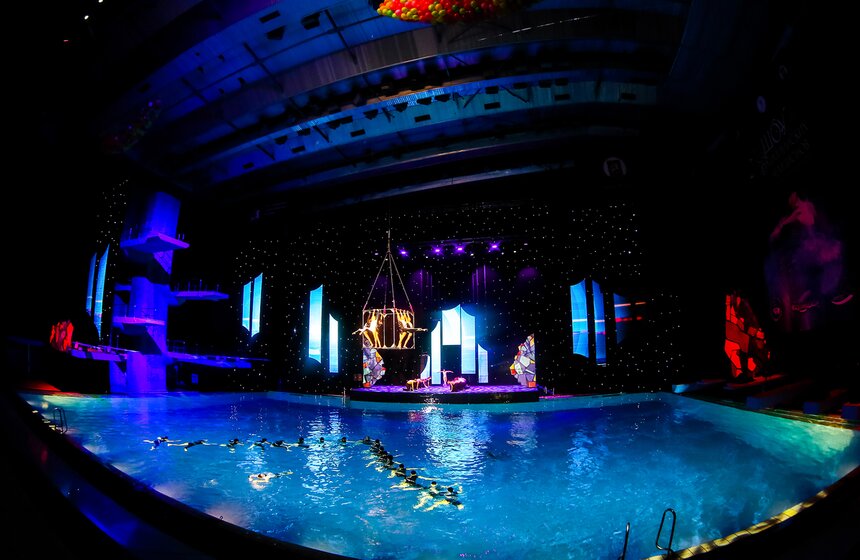 Состоялось шоу олимпийских чемпионов по синхронному плаванию 3 фото