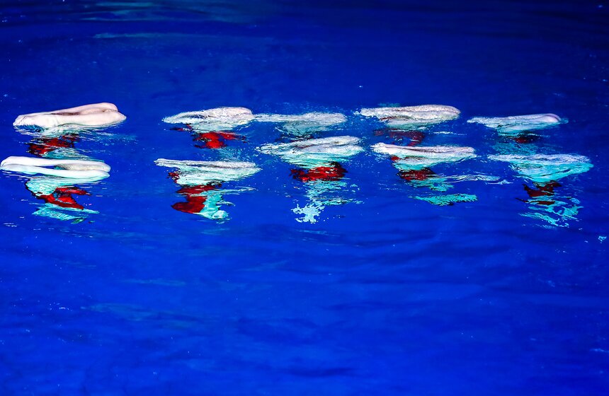 Состоялось шоу олимпийских чемпионов по синхронному плаванию 12 фото